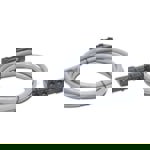 11FT CAT5E GRAY 24AWG PVC CABLE W/ 6 RJ4